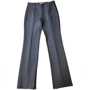 Good American Scuba Straight Leg Black Seamed Trousers Women's Size 4 (XL)